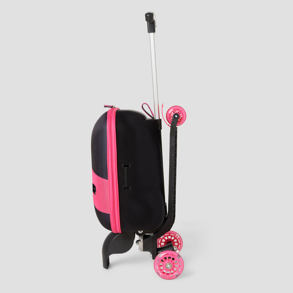 Flamingo Midi Scooter Case Pink Kids Scooter Suitcase ROLL RIDER
